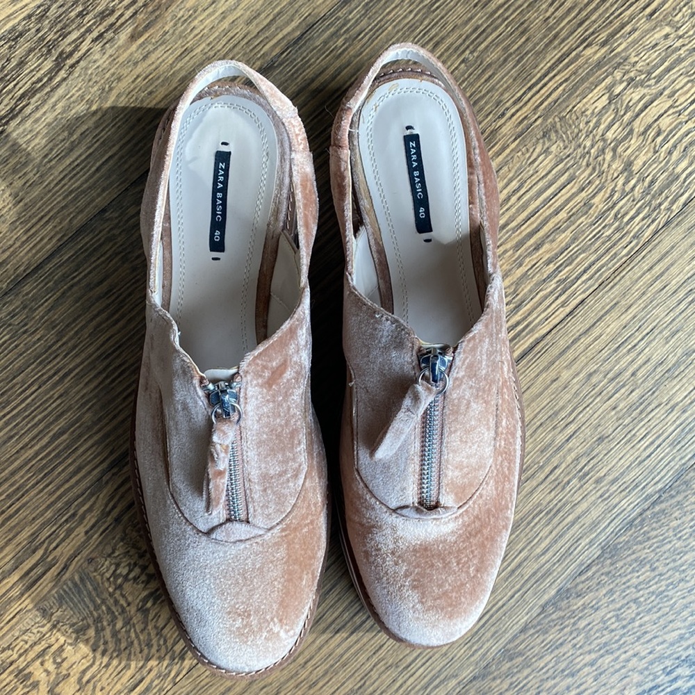 Zara Basic Slingback Zip Up Platforms - image 3